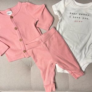 Carter’s NB Daddy’s girl set